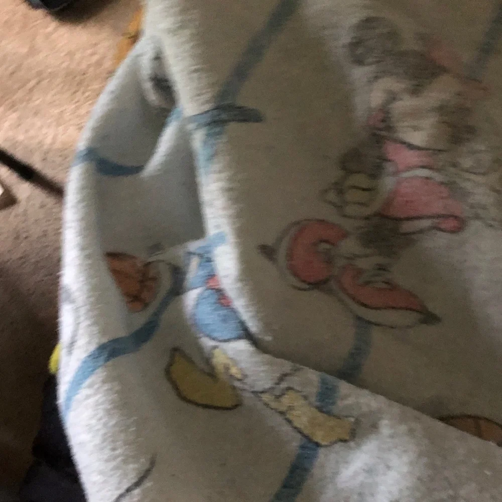 Disney Cream Fleece Donald Duck Throw with Blue and Tan Accents